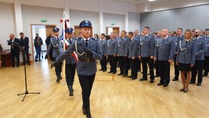 Zdjęcie ilustruje uroczystości związane z Świętem Policji, które odbyły się w Urzędzie Miasta we Włocławku