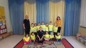 Spotkanie policjantów z przedszkolakami w ramach akcji EDWARD